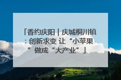 香约庆阳｜庆城桐川镇：创新求变 让“小苹果”做成“大产业”