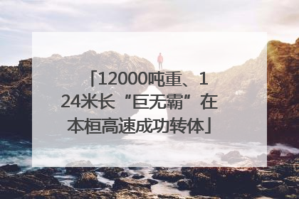 12000吨重、124米长“巨无霸”在本桓高速成功转体