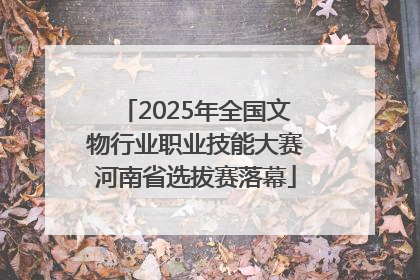 2025年全国文物行业职业技能大赛河南省选拔赛落幕