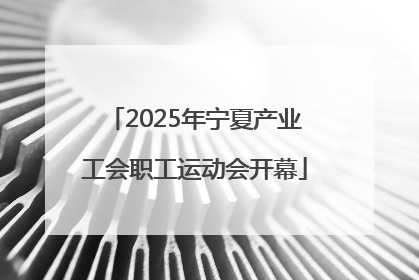 2025年宁夏产业工会职工运动会开幕