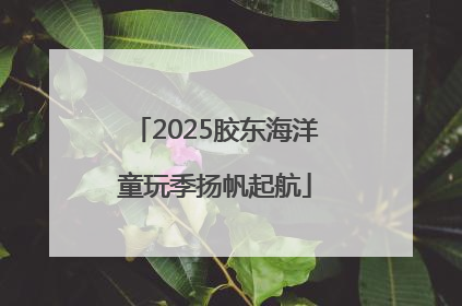 2025胶东海洋童玩季扬帆起航
