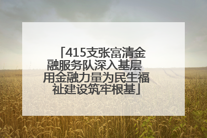 415支张富清金融服务队深入基层 用金融力量为民生福祉建设筑牢根基