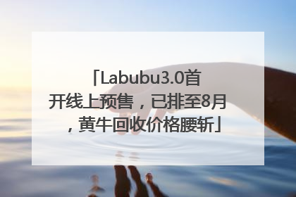 Labubu3.0首开线上预售，已排至8月，黄牛回收价格腰斩